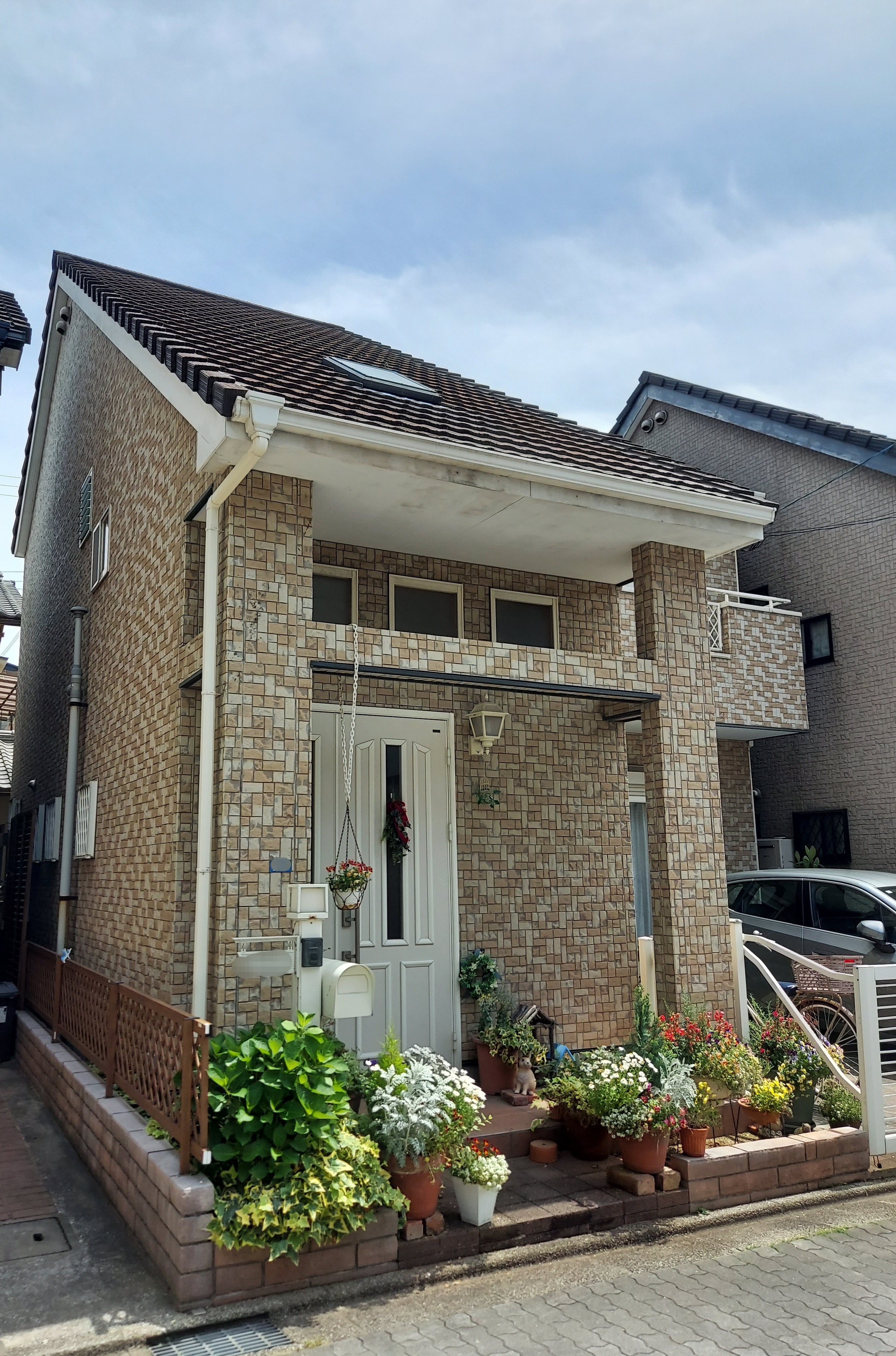 R6 6/8 高石市 M様邸 壁WBアート2256/屋根クールくん モンキーブラウン